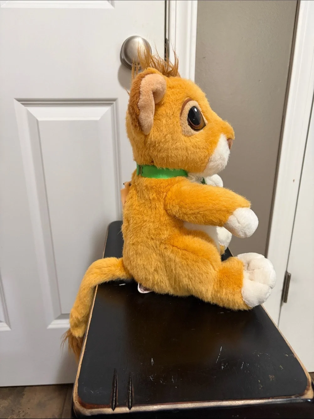 Plush Baby Simba Toy - with Green Leaf